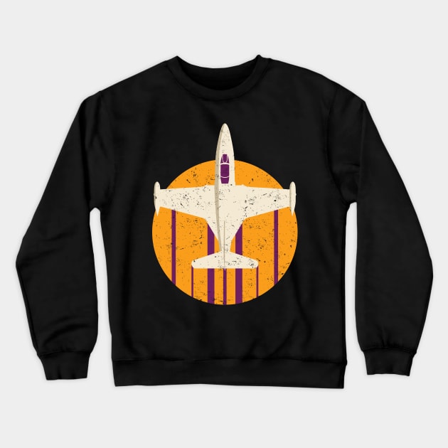 F9F Panther Fighter Jet Airplane Crewneck Sweatshirt by danchampagne